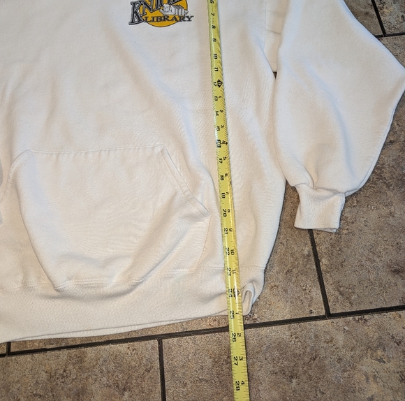 The Knight Library (Bar) Vintage 90s Hoodie Men's Lg Ladies XL - Picture 4 of 8
